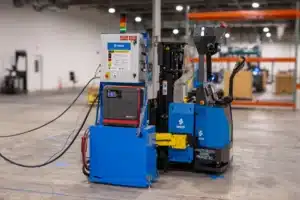 Seegrid AMR being charged